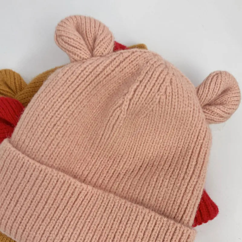 Bear Ear Winter Beanie hats